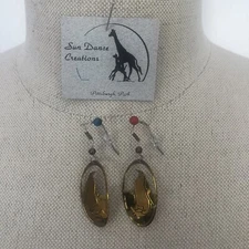 Sun Dance Creations Penguin Dangle Goldtone Earrings Pittsburgh PA Fashion