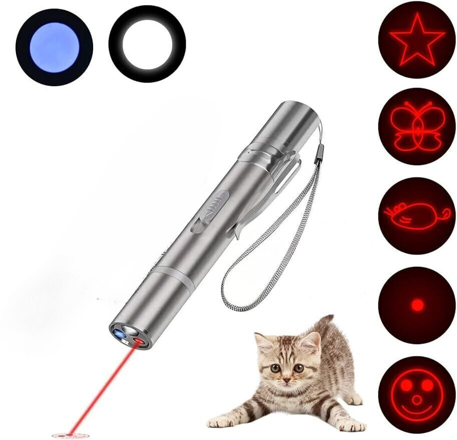Wearable Automatic Cat Laser Toy, Electric Smart Amusing Collar For Kitten, Interactive Cat Toys For Indoor Cats Pet Exercise Toys
