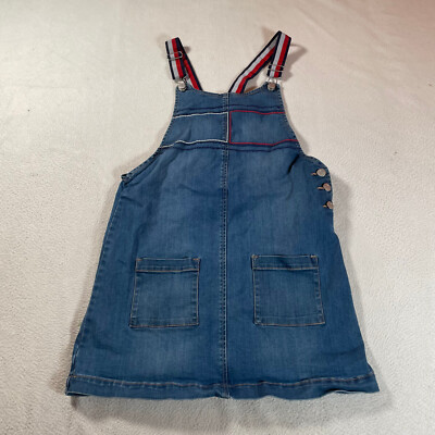 Tommy Hilfiger Overall Shorts Youth XL Blue Denim Western Girls Hippie 32x25