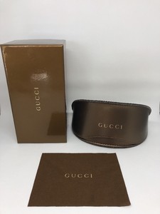 New-GUCCI-Case-Sunglasses-Eyeglasses-Gold-Large-Brown-Gucci-Case-With-Box