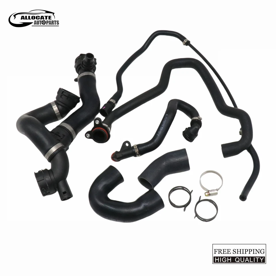 7x FOR BMW E90 128i 328i N51 2006-13 Hoses Radiator Coolant Water Hose Pipe Kit - Image 2 of 4