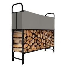 GARMIO&reg; Kaminholzregal Brennholzregal au&szlig;en Feuerholzregal Stapelhilfe Metall