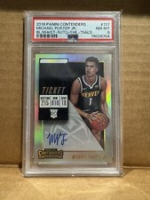 2018 Contenders Finals Ticket /49 Michael Porter Jr PSA 8 Rookie Auto RC #137