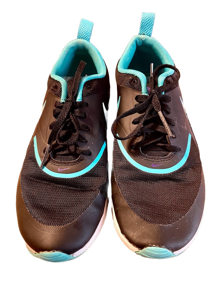 Nike Air Max Thea Black Turquoise Purple Women Sz Worn Twice