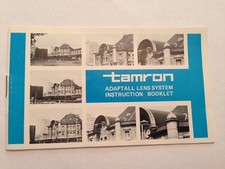 Tamron Adaptall Lens System Instruction Manual Refference Guide List Catalog