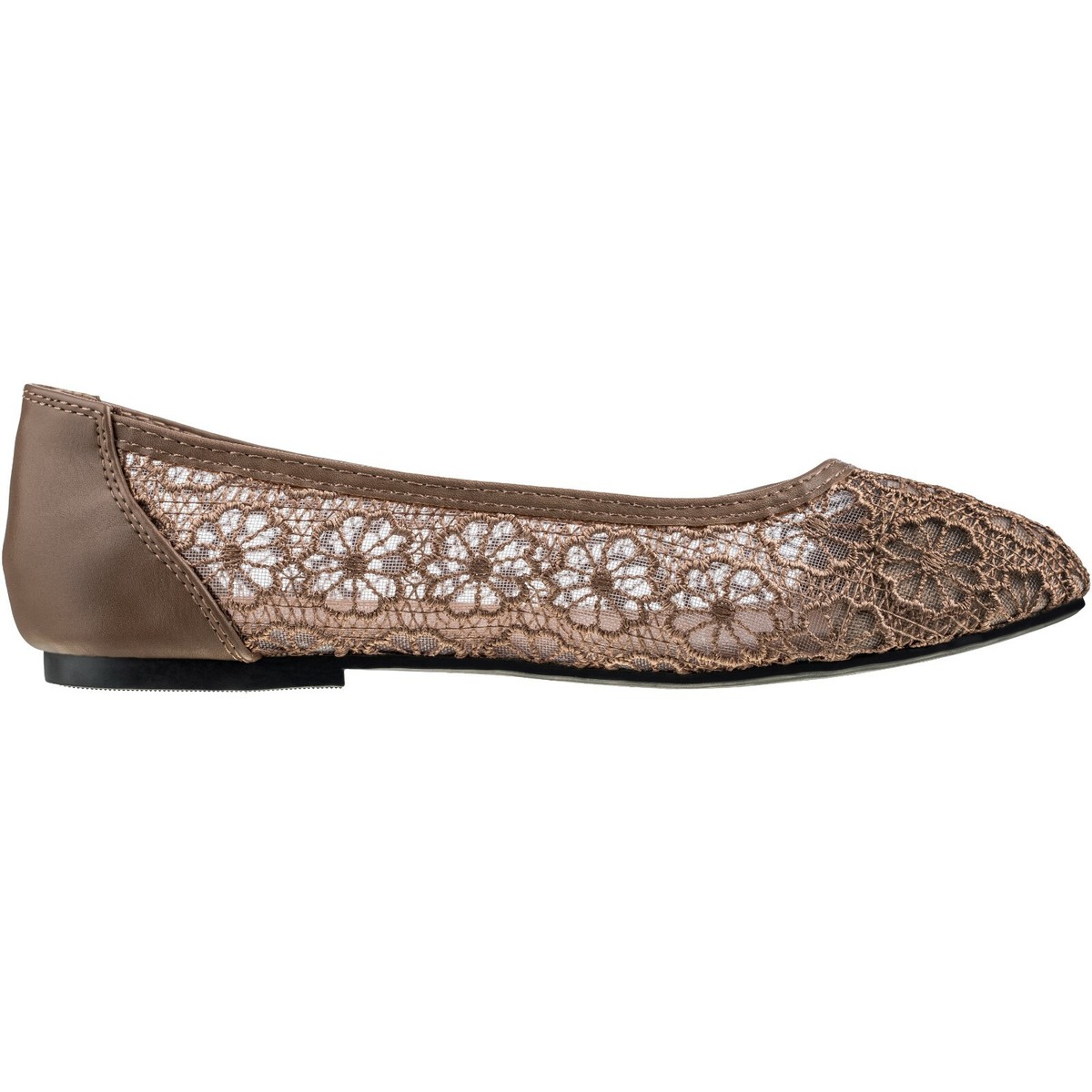 ★OTZ SHOES★ Tulear Velvet Flat Shoes FLOTDF3W04 Cloverly Women's Ballet Shoe Floral Breathable Crochet Lace