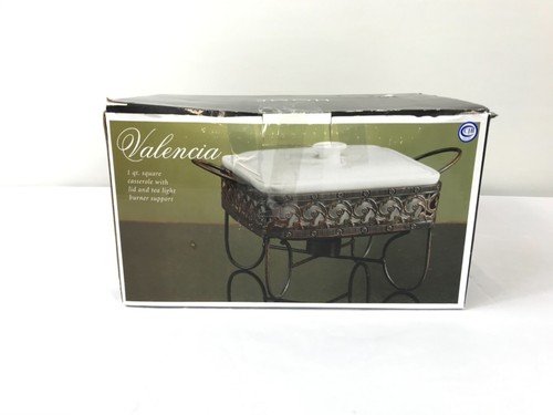 Valencia Covered Casserole Dish w/Stand Home Essentials and Beyond 1qt w/Burner - Picture 3 of 6