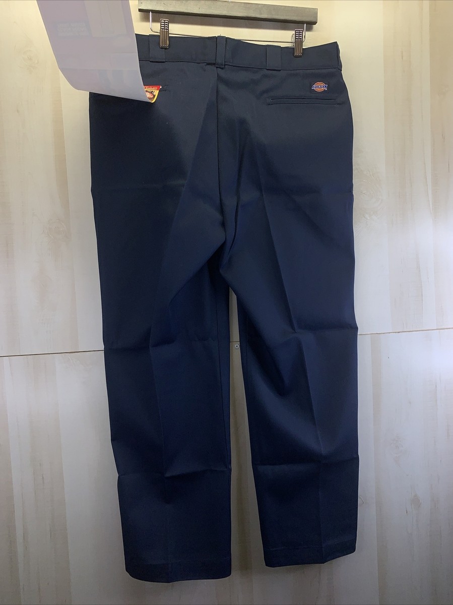 パンツ 80s Dickies Vintage NAVY 34/34 rn20697 Vintage 90s Navy Blue Dickies Work Pants (34x30.5