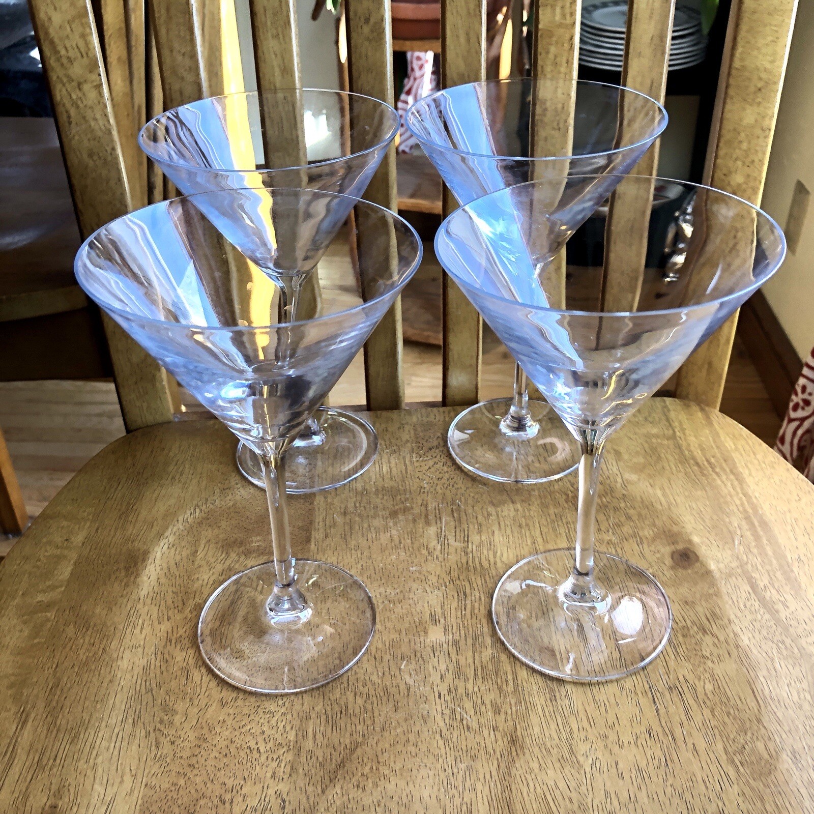 Crate and Barrel Viv Rona Slovakia Crystal Martin in Glasses Set Of 4