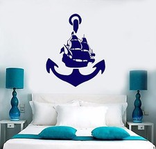 Wall Vinyl Decal Ocean Sea Marine Anchor Ship Yacht Amazing Bedroom Decor z3948