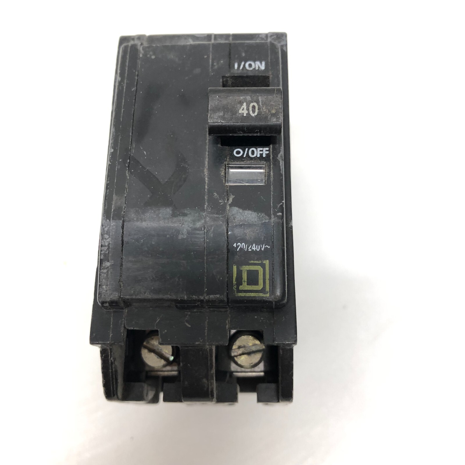 Square D QOB240 2 Pole 40 AMP Type QO QOB Circuit Breaker 120 240 VAC