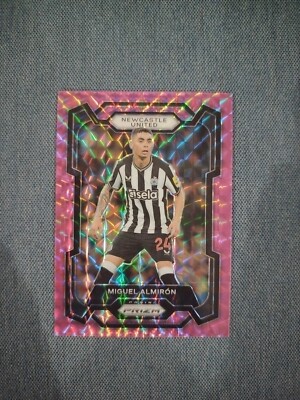 Miguel Almiron 2023-24 Panini Prizm Premier League PINK MOSAIC #65 NEWCASTLE