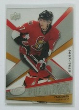 Zack Smith (Senators) 2008-09 Upper Deck Ice hockey ROOKIE card (only 1999 made)