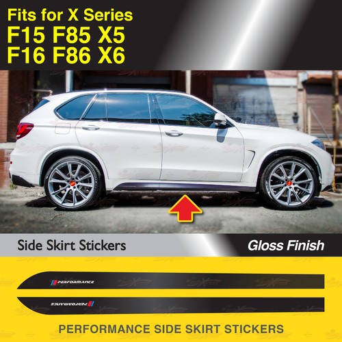 Fits BMW F15 F16 F85 F86 X Series Sport Side Skirt Stickers GLOSS Vinyl Stripes - Picture 10 of 10