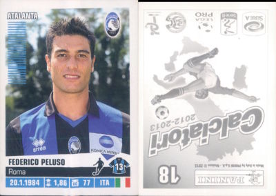Panini Figurina Calciatori 2012/13 Atalanta, Peluso N.18, Neu, Perfetta