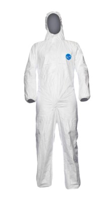 Tyvek DuPont 500 Einwegoverall Einweganzug weiß Cat.III Schutzanzug Type 5/6