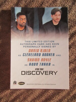 Star Trek Discovery Season DAVID AJALA SHAWN DOYLE Dual Autograph
