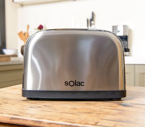 Solac Stillo TC5315 Doppelschlitz Toaster Extra Breit 850W 7 Stufen Edelstahl BK - Bild 2 von 12