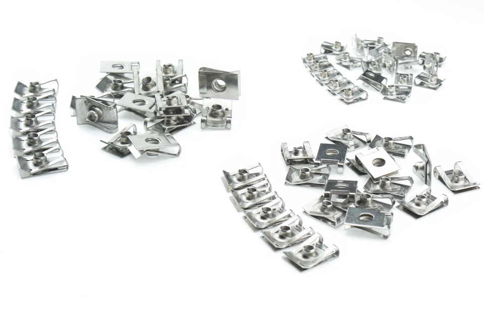 Rostfreier Edelstahl V2A Mutter Clips M4 M5 M6 Gewinde Auto Motorrad Verkleidung