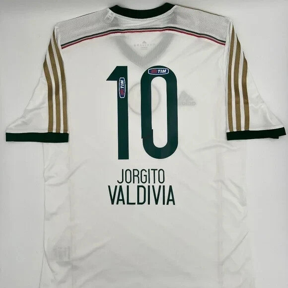 Valdivia #10 Palmeiras 2013/2014 Away (Centenary) ORIGINAL Adidas