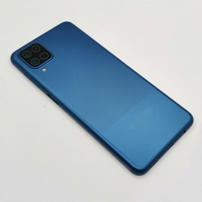 OEM Back glass Battery Cover Housing Case For SAMSUNG Galaxy A12 A125 A125F Blue