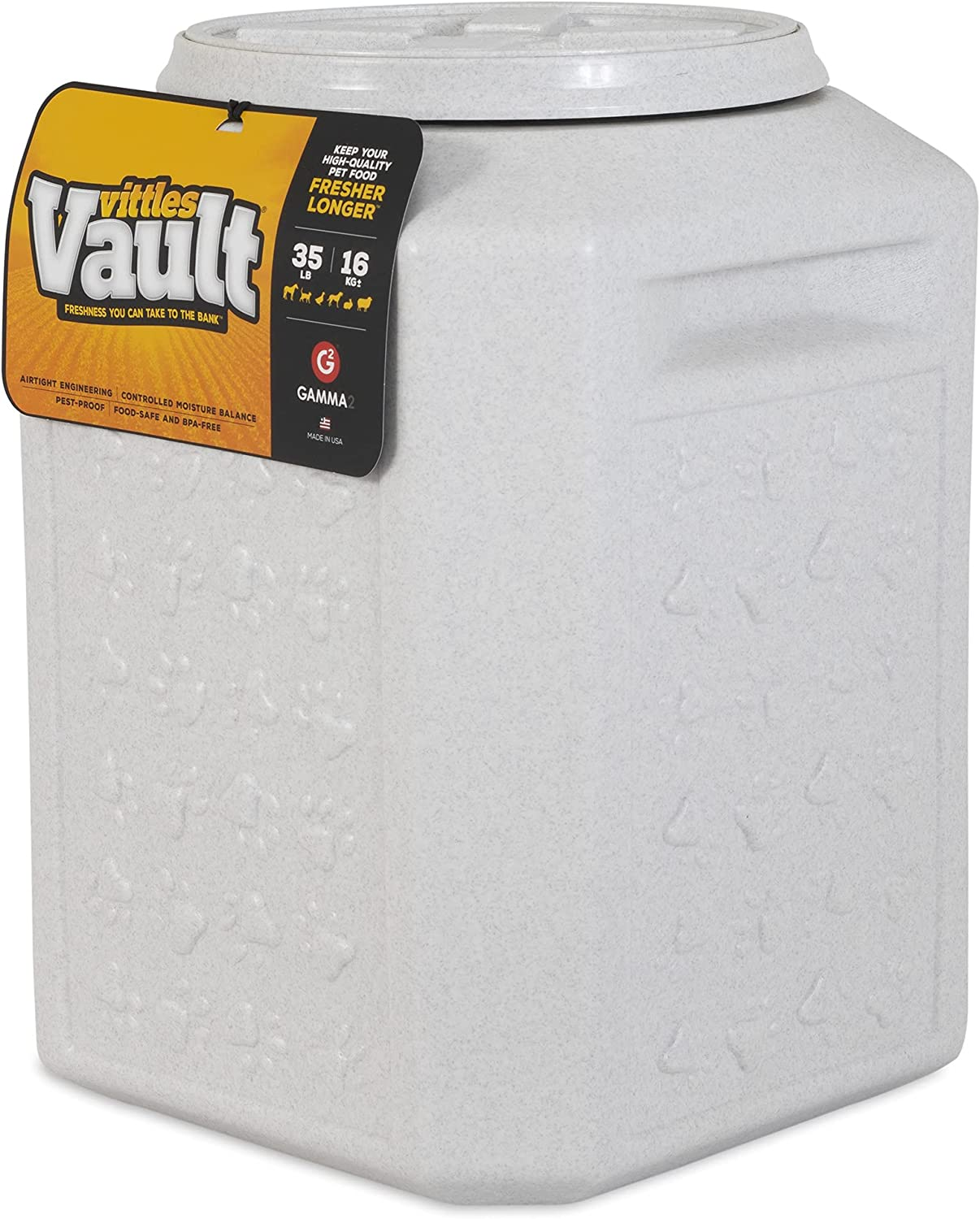Gamma2 Vittles Vault Dog Food Storage Container with Airtight Lid, up