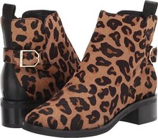 Cole Haan Women's Kimberly Water Resistant Ankle Bootie W22302 Leopard  