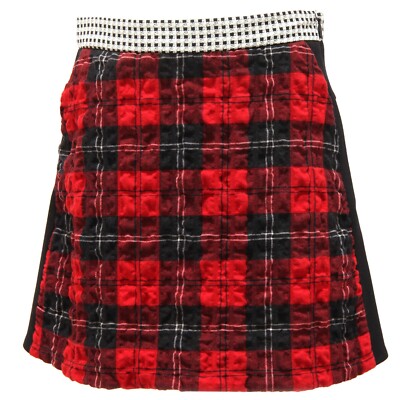 8587R gonna bimba bimateriale rosso-nero SIMONETTA gonne skirt kid kid