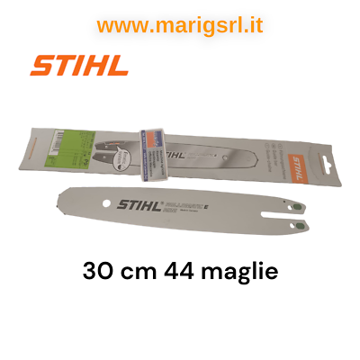 Kit Barra E Catena STIHL Originali 30cm 3/8P 44 Maglie 1,1mm Per MS170, 171, 192, 193, 194