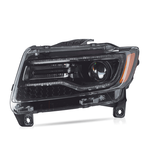Pair LED Projector Headlight For 2011-2013 Jeep Grand Cherokee WK2 w/Animation - Picture 2 of 19