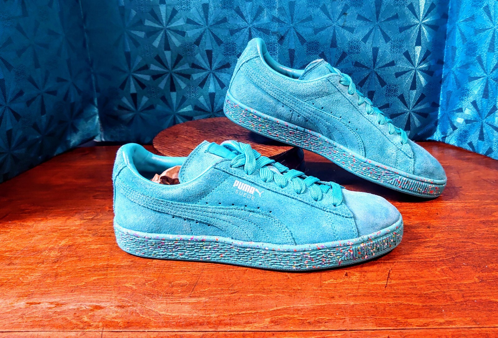 PUMA Classic Suede Light Blue Sneakers 