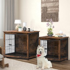 Extra Large Dog Crate Furniture Wooden Dog Crates Kennel for Small/Medium/Large
