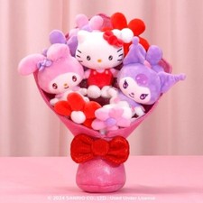 Hello Kitty and Friends - 12-inch Plush Valentine  s Bouquet SHIP NOW