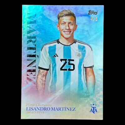 2022-23 Topps Argentina World Champion Lisandro Martínez /5