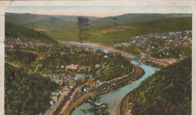 Mauch Chunk Jim Thorpe Pennsylvania Posted Whiteborder Vintage Postcard