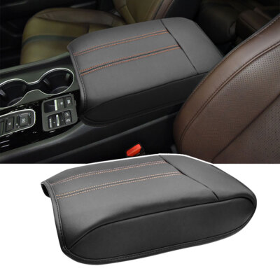 Orange Stiches Fit 2023-2025 Honda Pilot Center Console Armrest Box Cover Pad