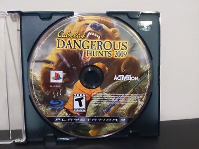 Cabela s Dangerous Hunts 2009 (Sony Playstation 3 / PS3, 2009) Disc Only TESTED 