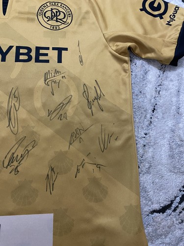 QPR Squad Signed Gold 3rd Third Football Shirt 2024/25 With COA Boxed - Picture 11 of 24