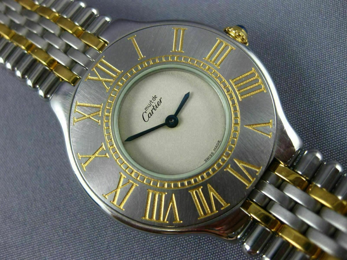 Cartier must de Cartier レディース時計 マスト ドゥ カルティエ/マストタンクSM/スリーカラーローマン