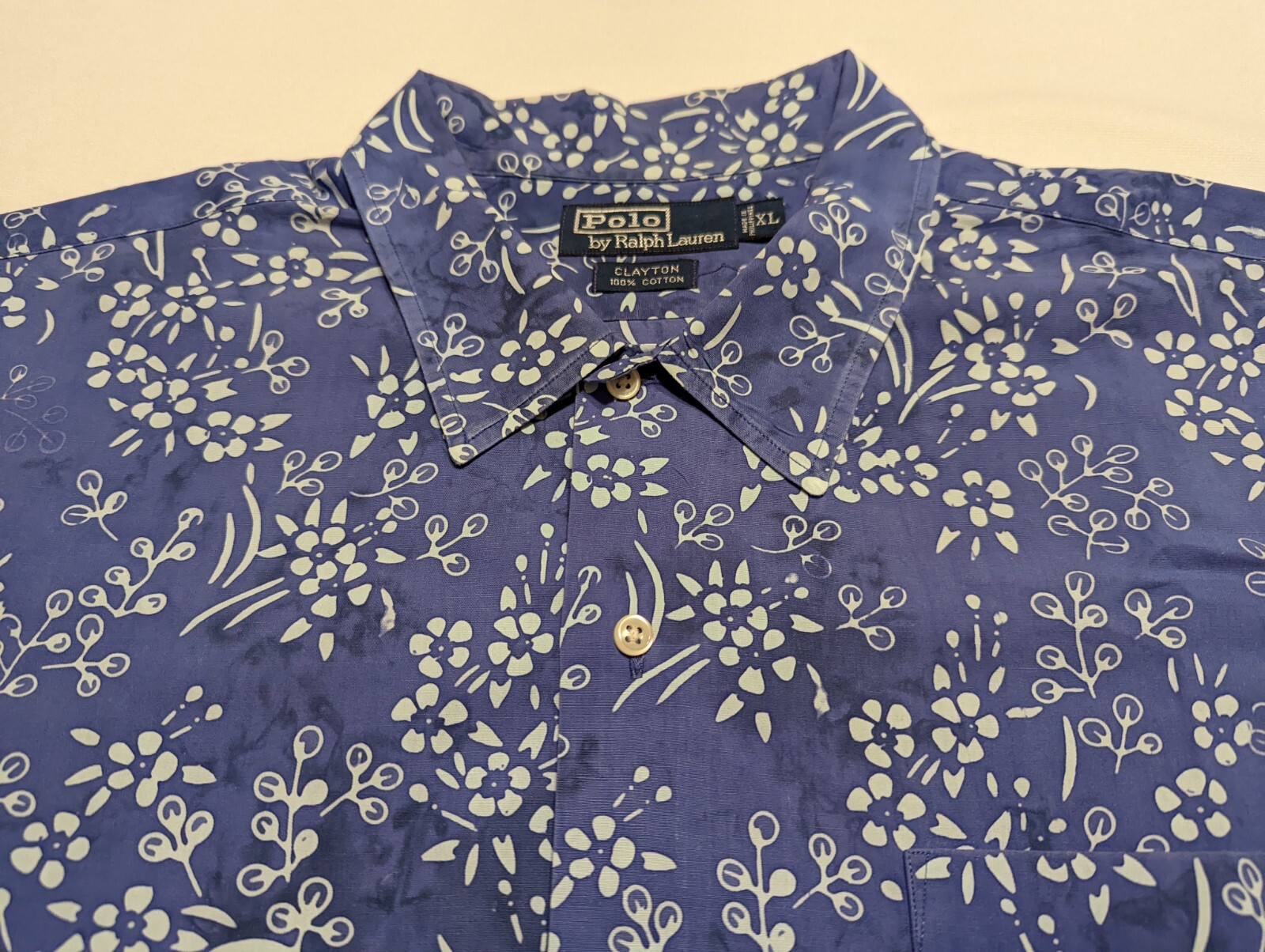 Vintage POLO RALPH LAUREN - Clayton XL Short Sleeve Hawaiian Shirt