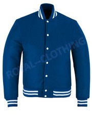 New Varsity Letterman Vintage baseball All Wool Bomber style Jacket Sizes XS~7XL