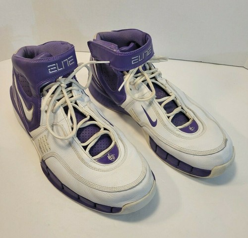 Nike Zoom Air Huarache Elite Basketball Shoe Mens Size 13 314183-118 Purple  | eBay