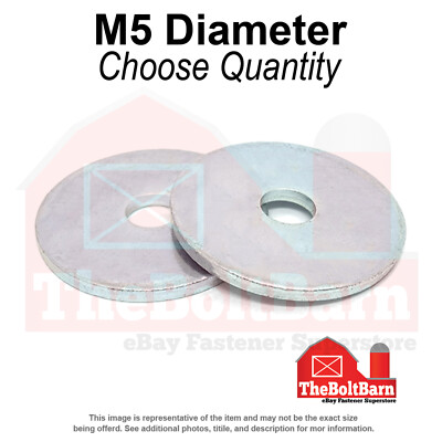#ad #ad M5x15x1.2 Grade A Flat Fender Washers Zinc Clear Pick Quantity $39.08