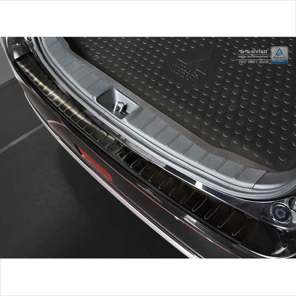 Schwarz Edelstahl Ladekantenschutz FüR Mitsubishi ASX 2010-2017 'Ribs'-image