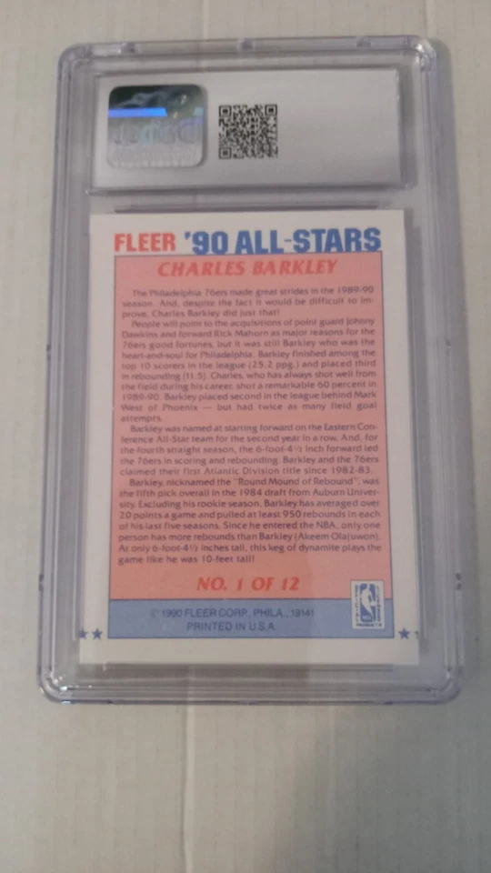 1990-91 Fleer All-Stars Complete Set #1 - 12 All Cards Graded. See Full Descript - Image 2 of 4