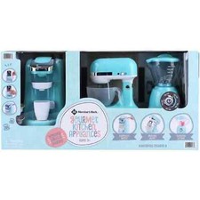 Kids Gourmet Kitchen Appliances toy set of three - Blue