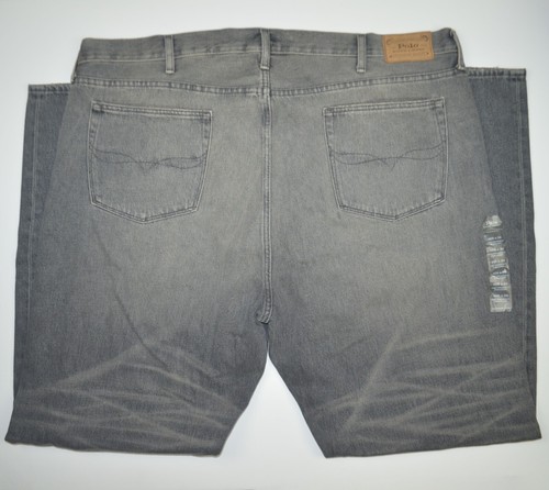 NWT POLO RALPH LAUREN Prospect Straight 100% Cotton Gray Jeans Sz 46 x 34 46B | eBay