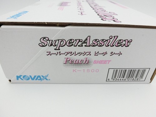 KOVAX Eagle Abrasives Super Assilex sheet Peach K-1500 Grit 50 sheet 170mm 130mm - Foto 10 di 17