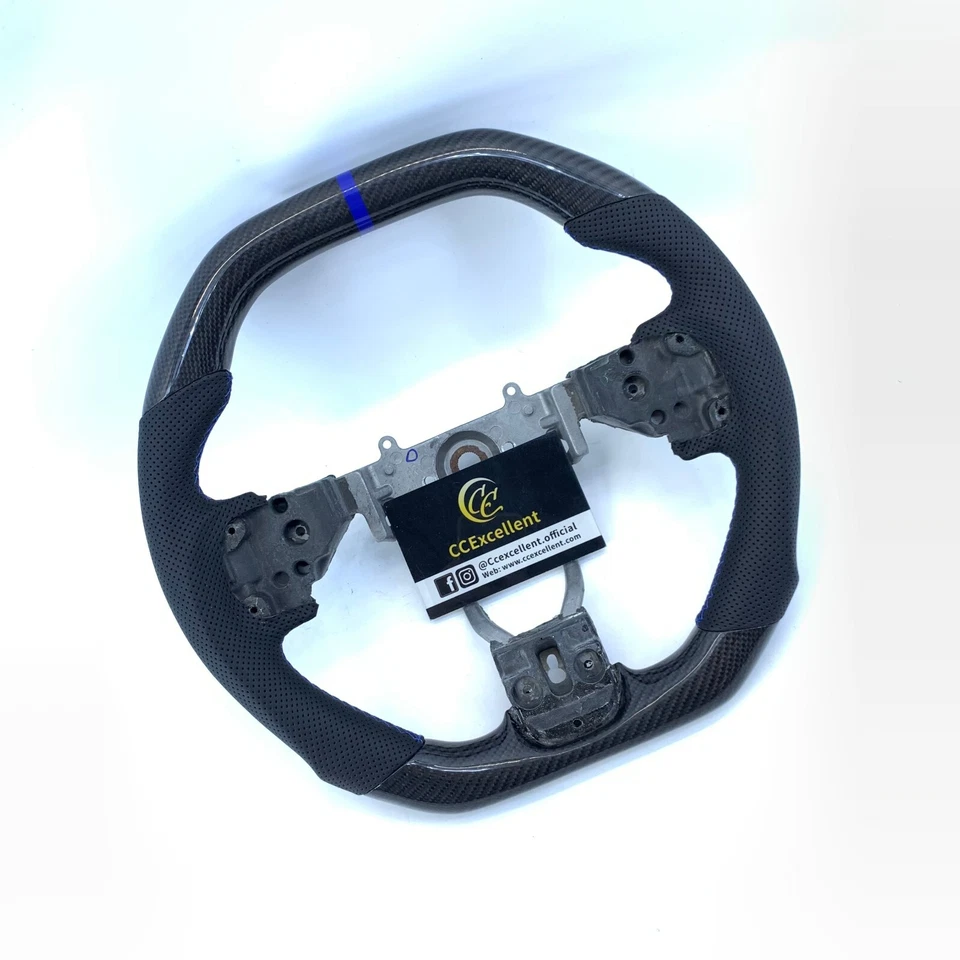 For Mitsubishi Evolution EVO X GSR MR 08-15 real carbon fiber steering wheel - Image 2 of 4