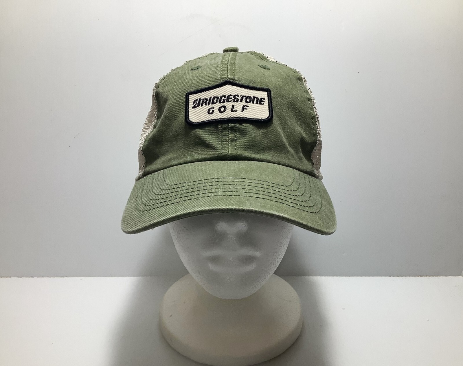 Bridgestone Golf Mesh Back Snap Back Patch Hat Cap - image 2
